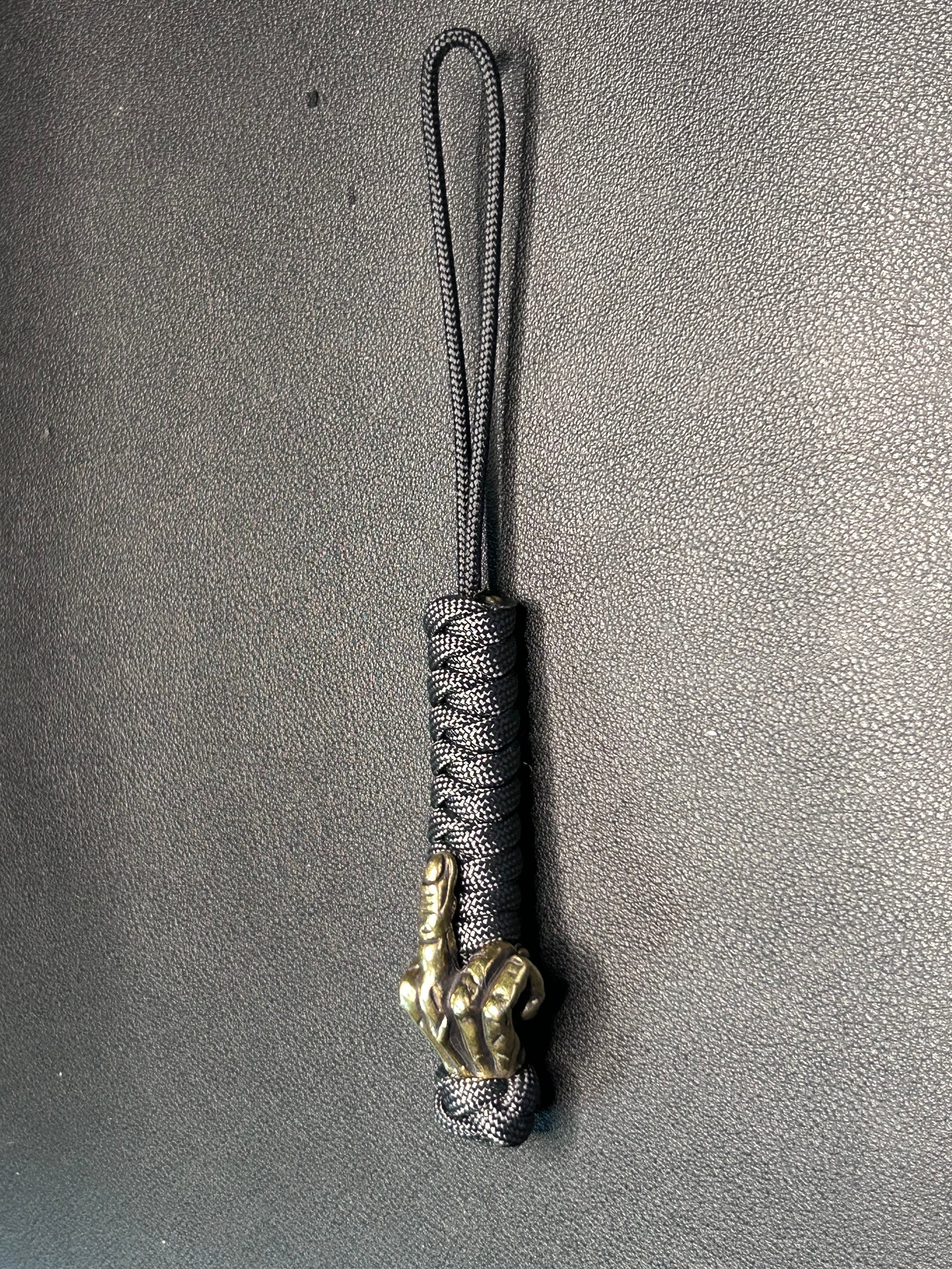 Beaded knife lanyard