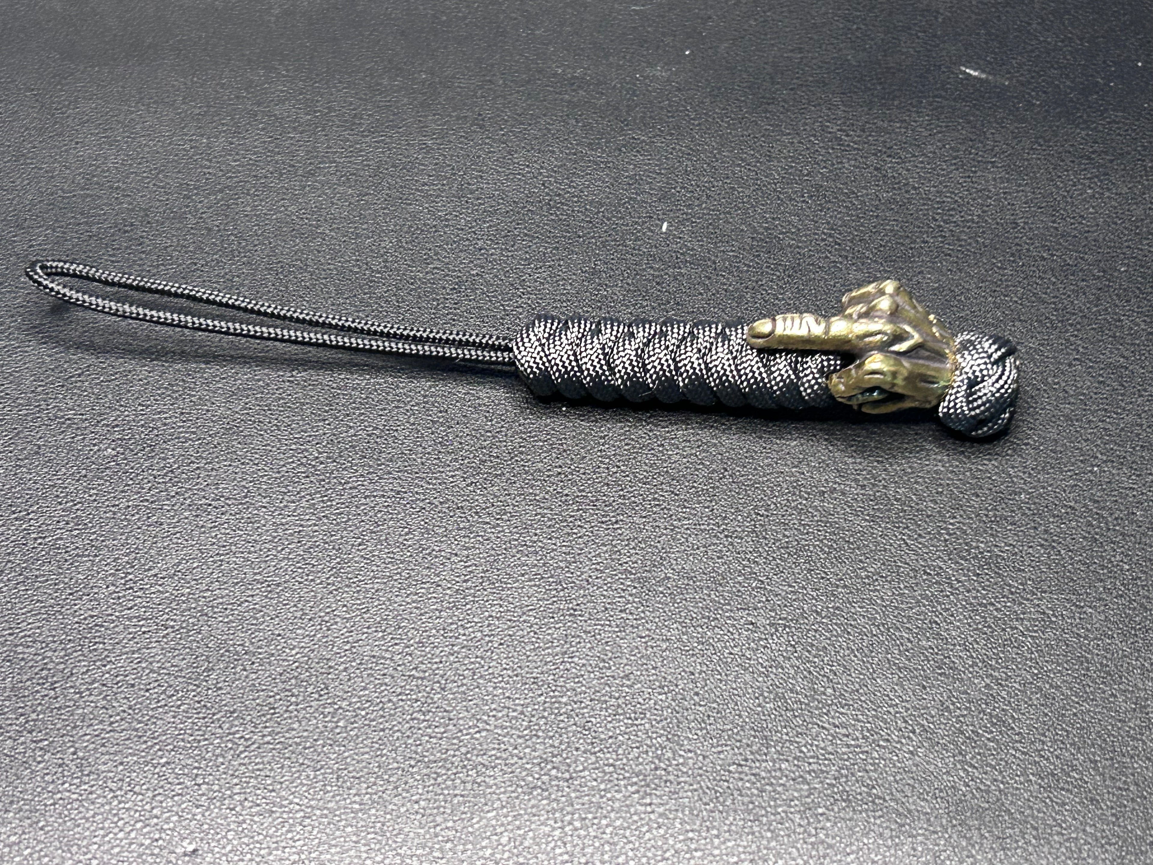 Beaded knife lanyard