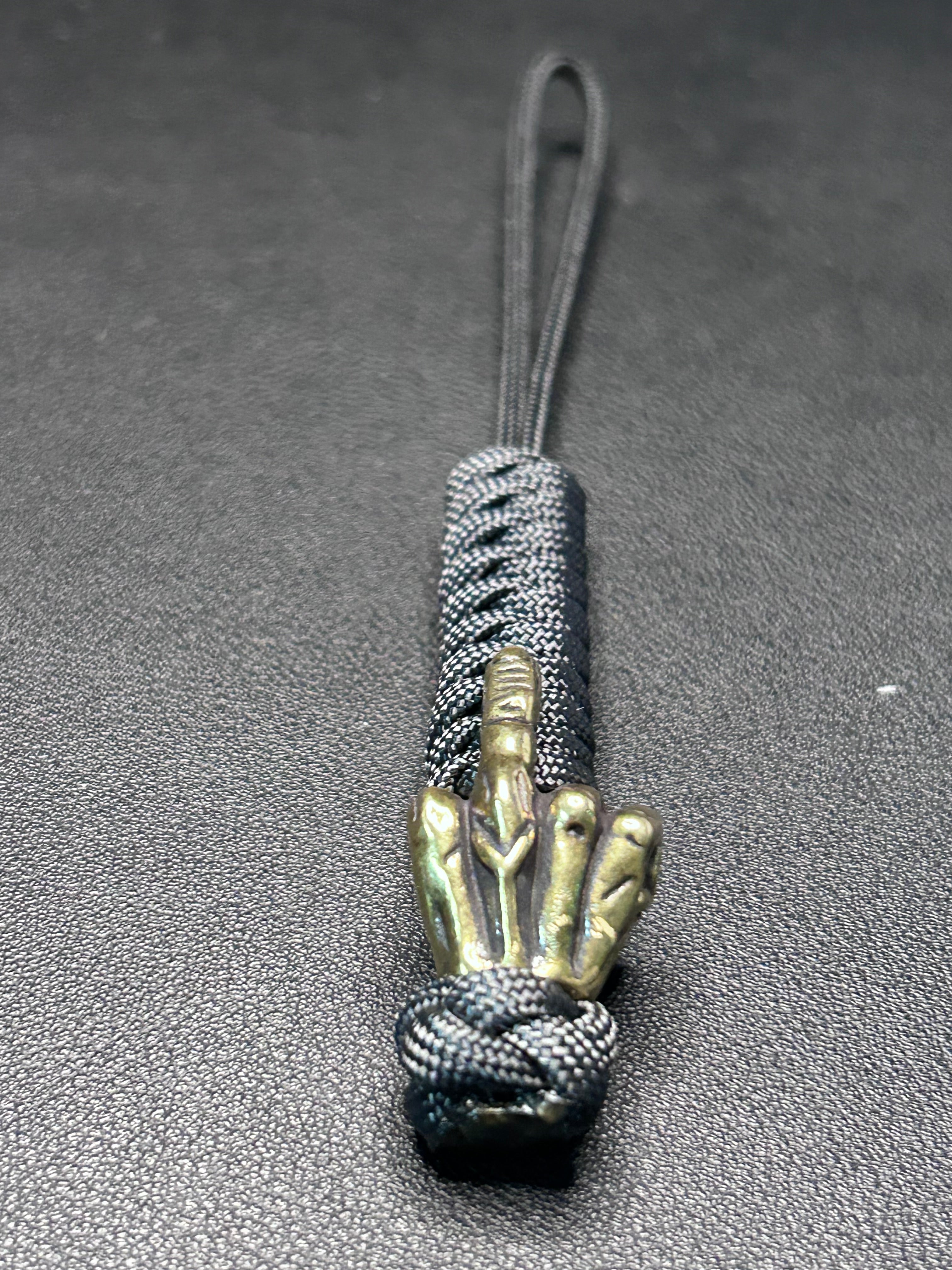 Beaded knife lanyard